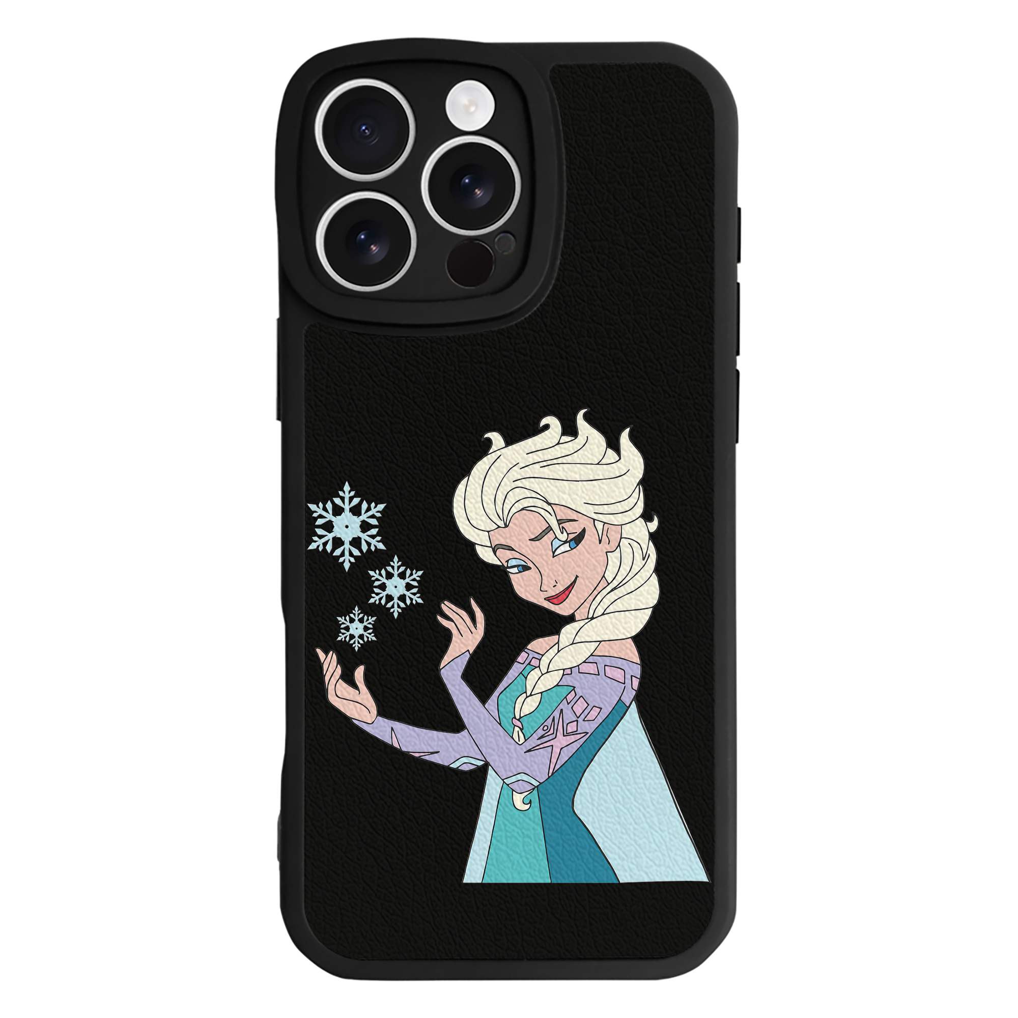 （画像用） アナと雪の女王 アンナ エルサ Frozen Anna Elsa 【iPhone 16シリーズ対応】シリコンスマホケース（レザー調） 材質：シリコン